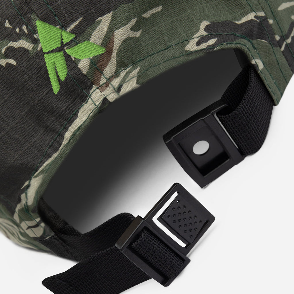 SahlessDoMore Five Panel Cap lightweight cotton low profile with metal eyelets and nylon strap closure