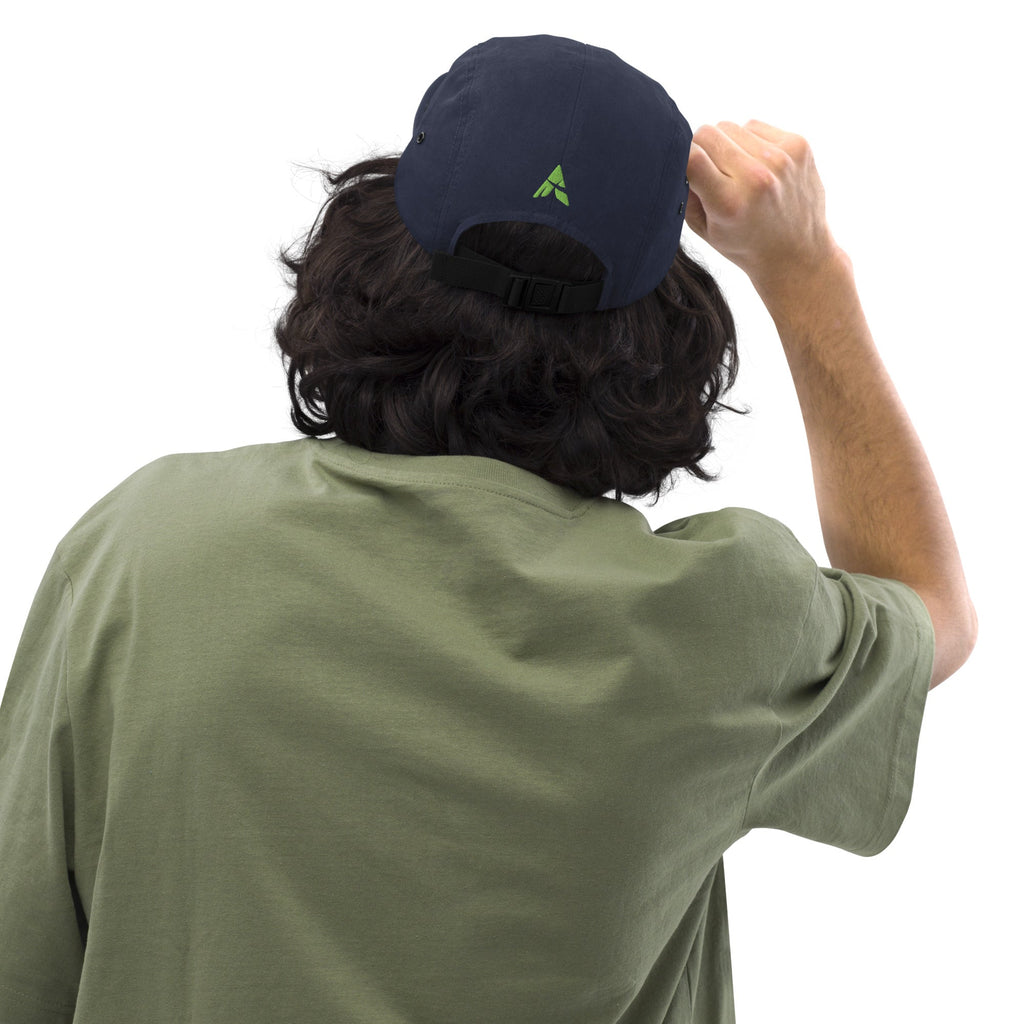 SahLessDoMore Five Panel Cap in 100% cotton with soft structure and nylon strap closure for stylish everyday wear
