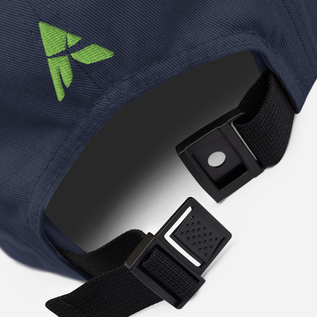 SahLessDoMore Five Panel Cap in 100% cotton with low profile and nylon strap closure