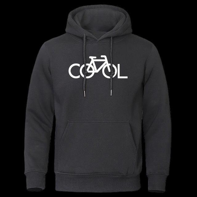 Black Cool Vibes Hoodie with bold DTG print, unisex premium cotton blend sweatshirt for casual wear