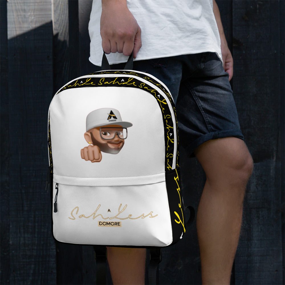 Medium size backpack with laptop compartment, water-resistant material, and padded ergonomic straps.
