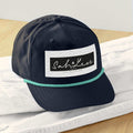 Snapback Rope Cap by SahLess Emporium with stylish rope detail on brim.