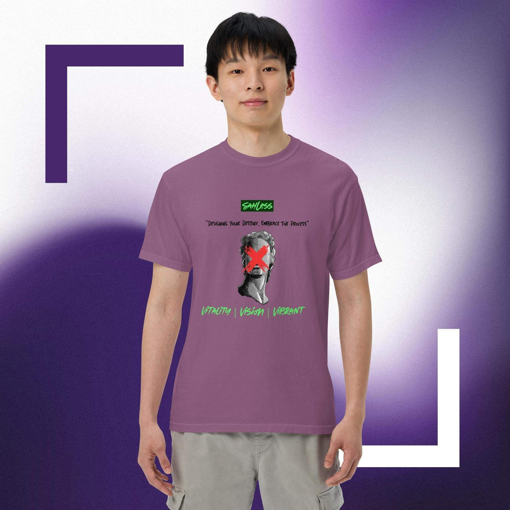 Unisex heavyweight garment-dyed T-shirt in soft ring-spun cotton with relaxed fit.