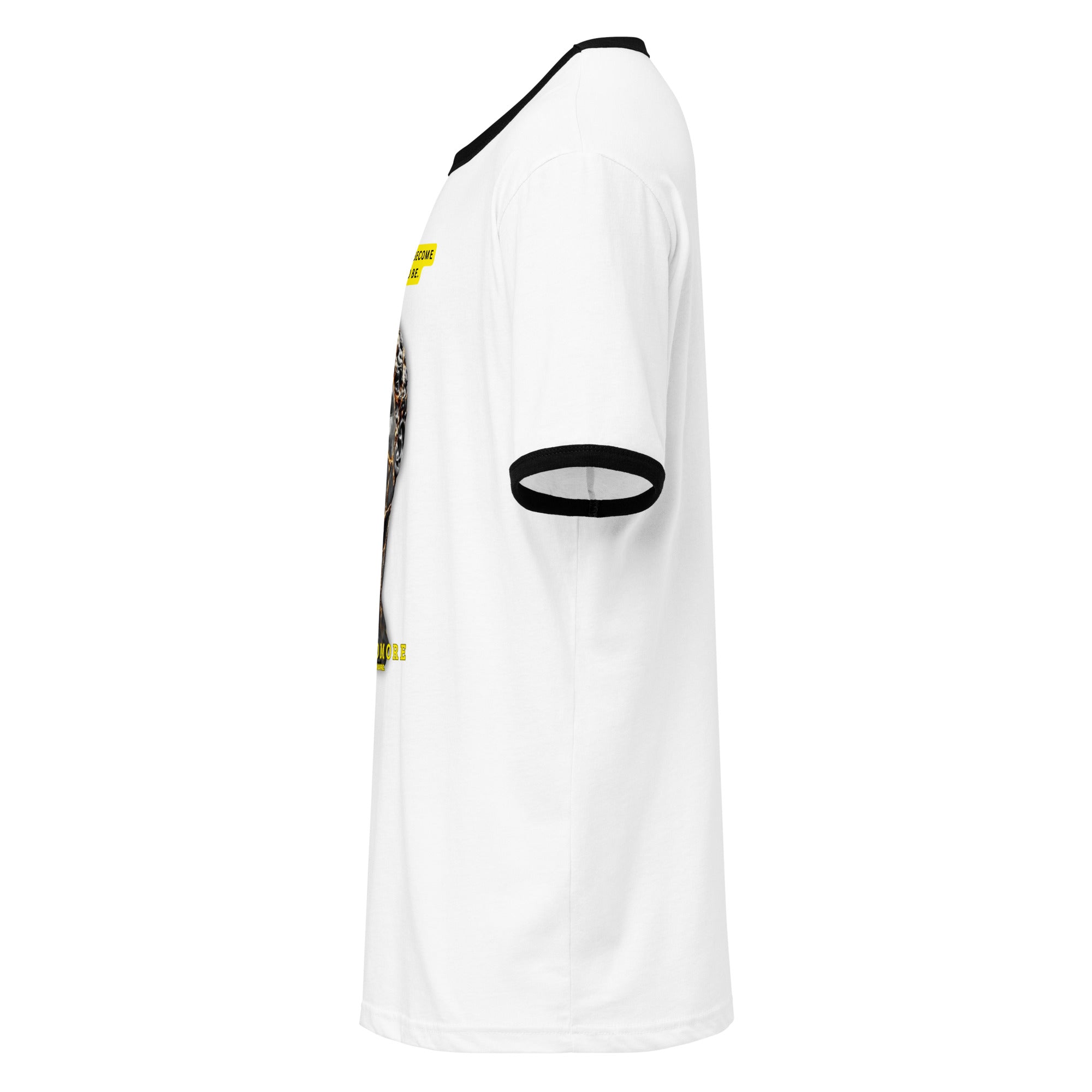 Lightweight Self-Statue Tee with retro contrast trims in relaxed fit cotton fabric