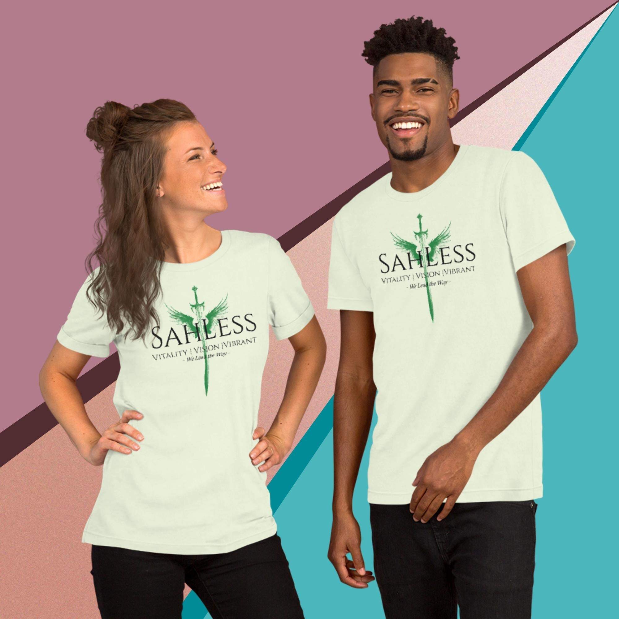 Unisex t-shirt by SahLess Lead the Way, soft lightweight fabric, casual style.