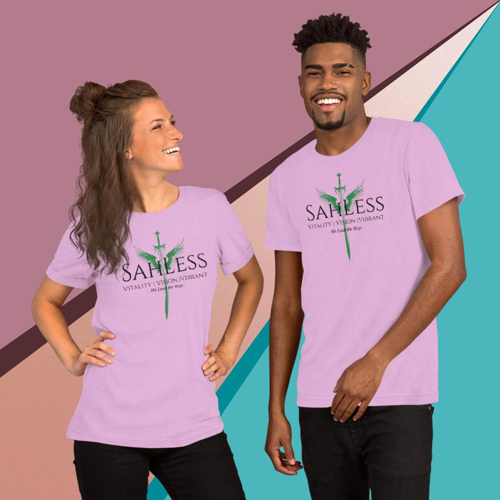 SahLess Lead the Way unisex t-shirt, soft lightweight fabric, flattering fit.